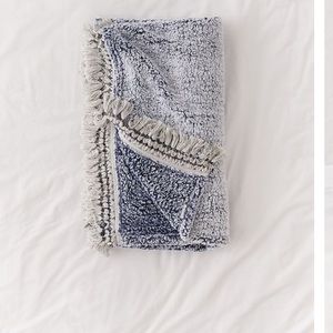 Amped Fleece Fringe Trim Throw Blanket